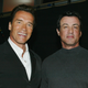 Illustration for article titled Schwarzenegger and Stallone compare knives, make it about their dicks